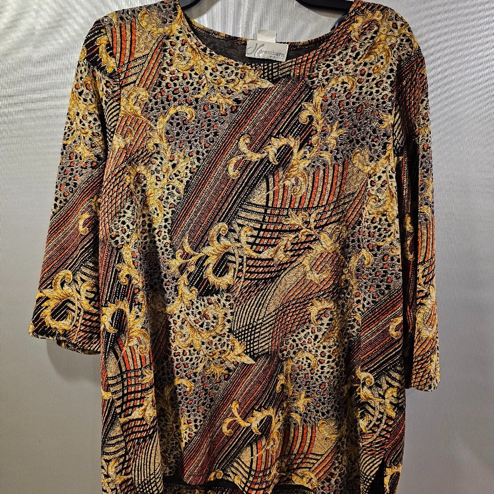 Dress Barn Plus-Size Multipattern Blouse